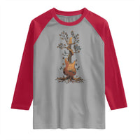 Nature Guitar Tree of Life Guitarist Artistic Roots Raglan Shirt - Wonder Print Shop