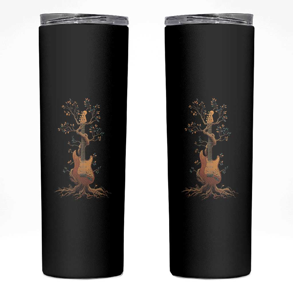 Nature Guitar Tree of Life Guitarist Artistic Roots Skinny Tumbler - Wonder Print Shop