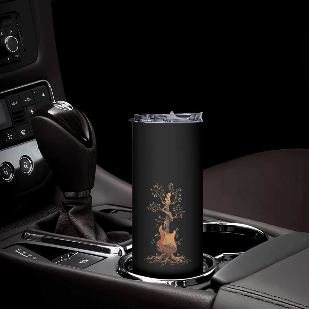 Nature Guitar Tree of Life Guitarist Artistic Roots Skinny Tumbler - Wonder Print Shop