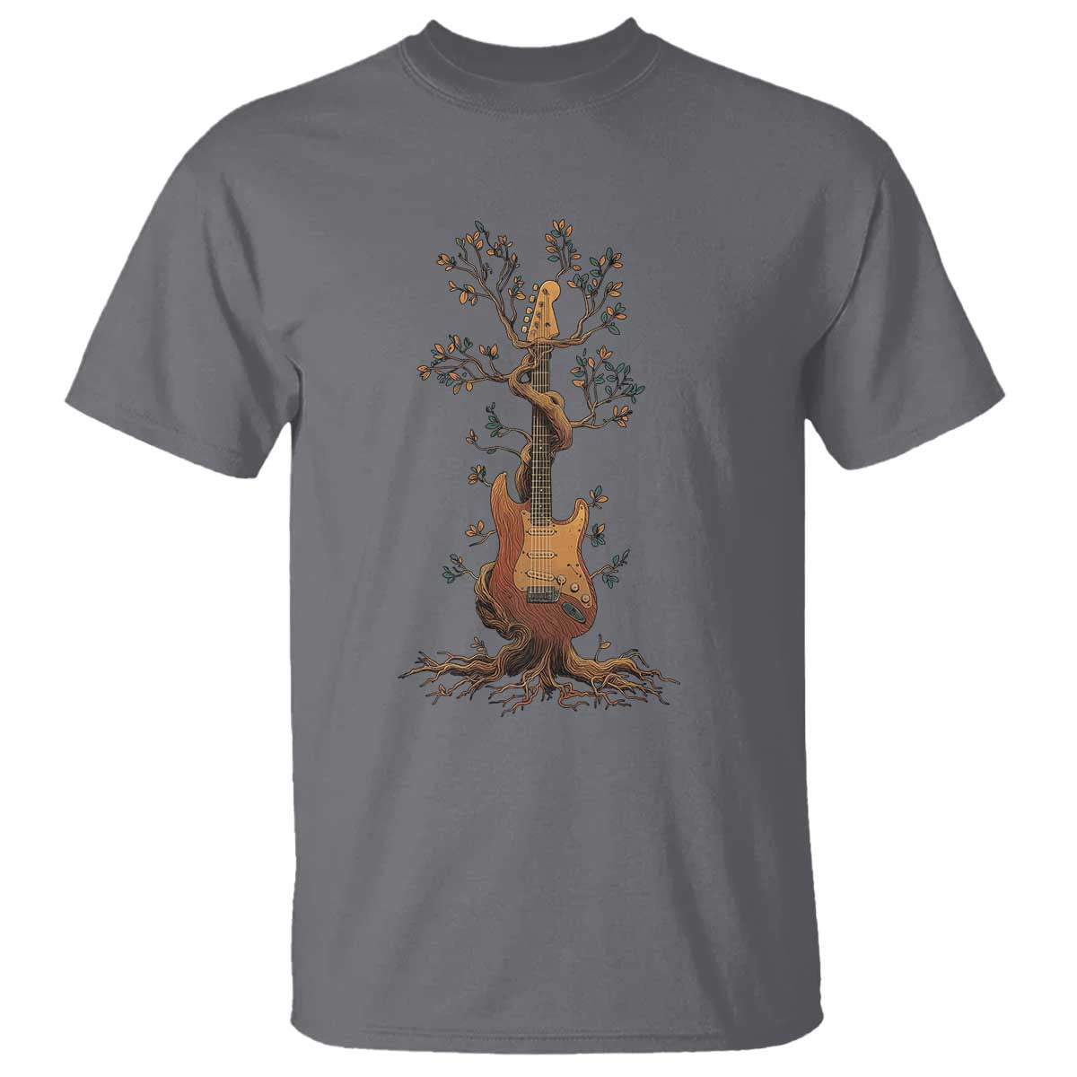 Nature Guitar Tree of Life Guitarist Artistic Roots T Shirt - Wonder Print Shop