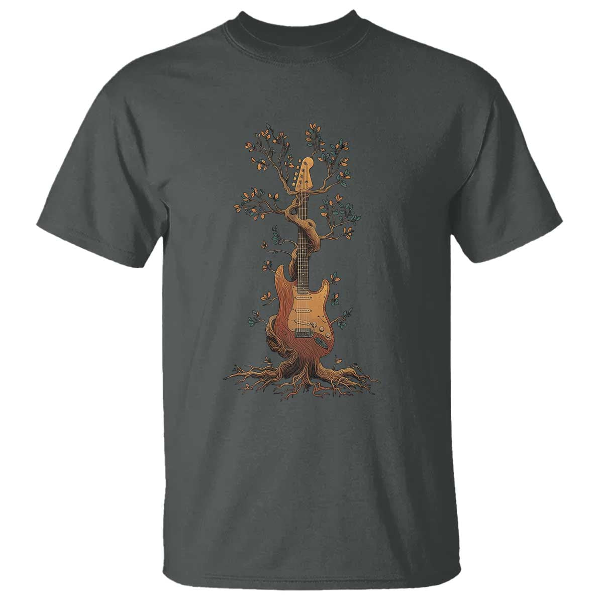 Nature Guitar Tree of Life Guitarist Artistic Roots T Shirt - Wonder Print Shop