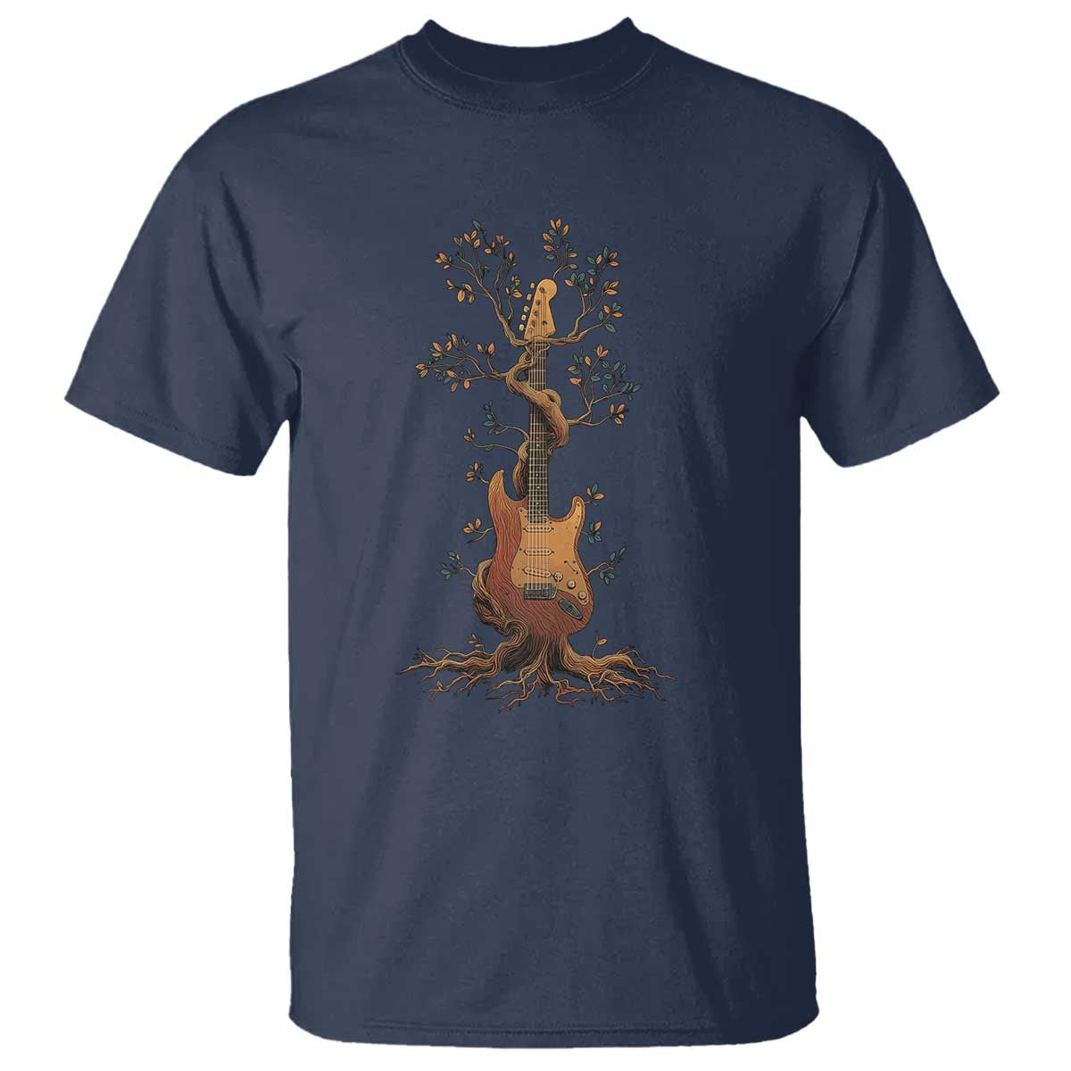 Nature Guitar Tree of Life Guitarist Artistic Roots T Shirt - Wonder Print Shop
