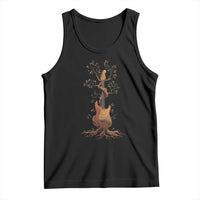 Nature Guitar Tree of Life Guitarist Artistic Roots Tank Top - Wonder Print Shop