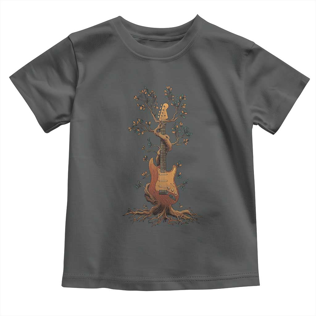 Nature Guitar Tree of Life Guitarist Artistic Roots Toddler T Shirt - Wonder Print Shop