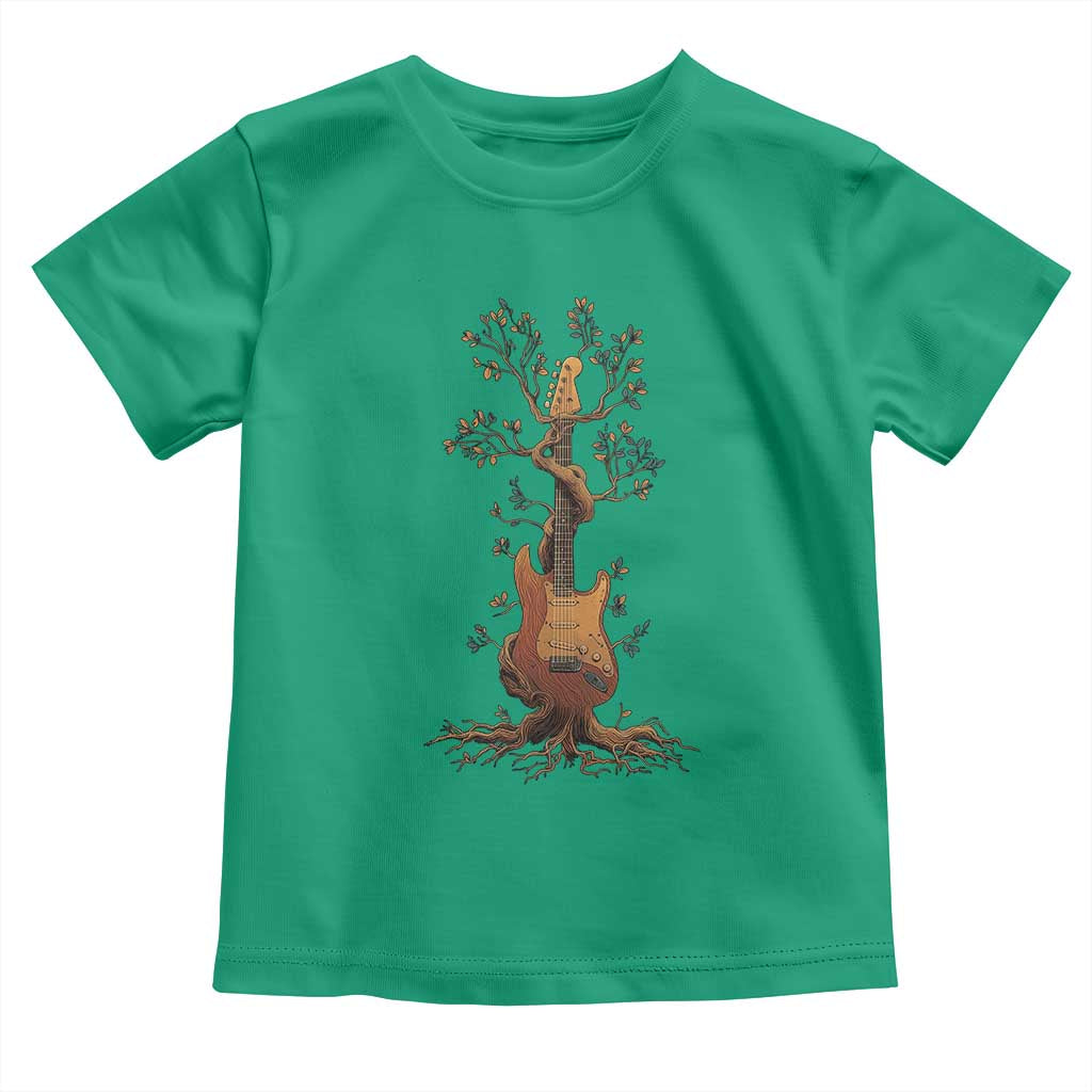 Nature Guitar Tree of Life Guitarist Artistic Roots Toddler T Shirt - Wonder Print Shop