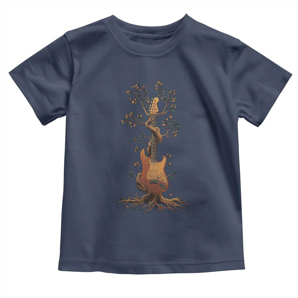 Nature Guitar Tree of Life Guitarist Artistic Roots Toddler T Shirt - Wonder Print Shop