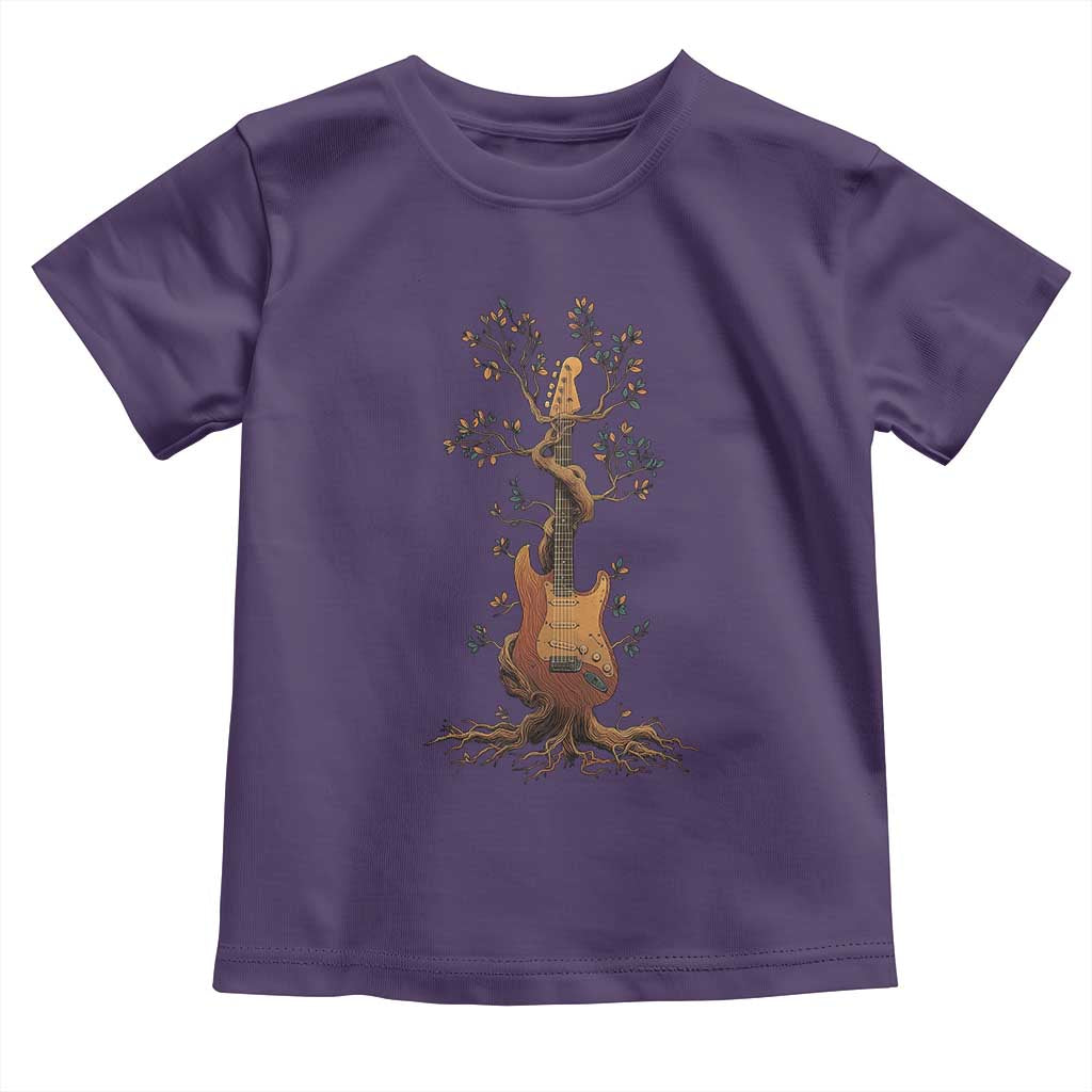 Nature Guitar Tree of Life Guitarist Artistic Roots Toddler T Shirt - Wonder Print Shop