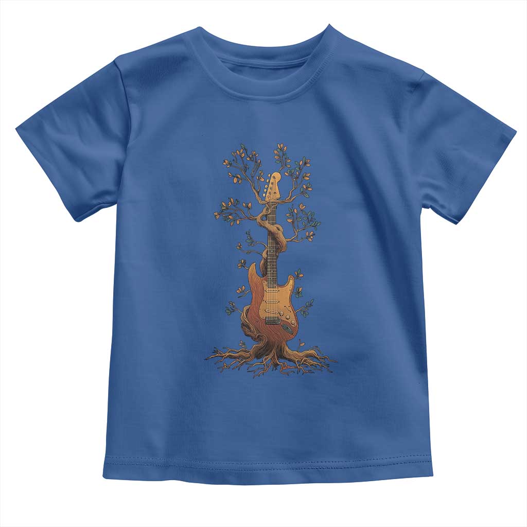 Nature Guitar Tree of Life Guitarist Artistic Roots Toddler T Shirt - Wonder Print Shop
