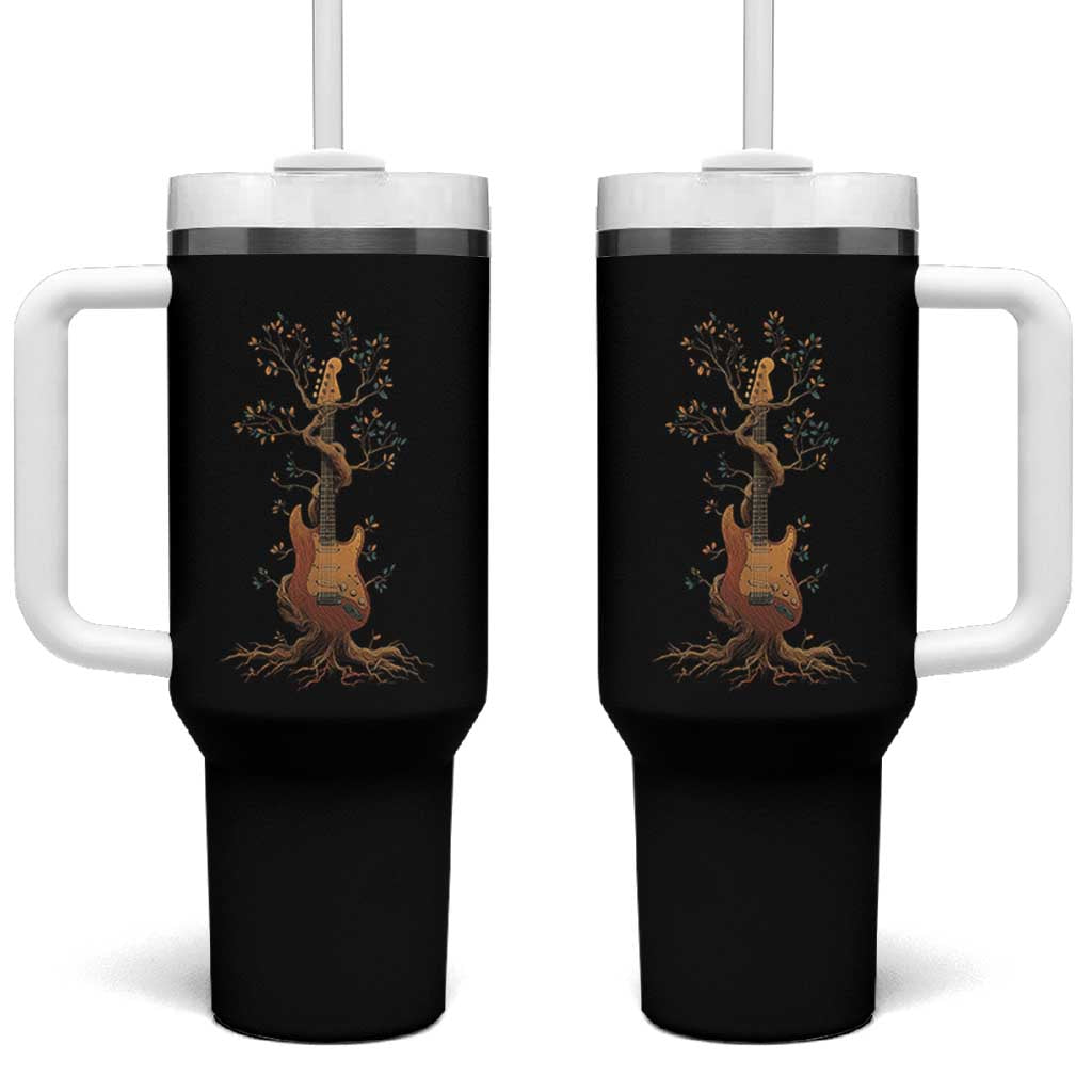 Nature Guitar Tree of Life Guitarist Artistic Roots Tumbler With Handle - Wonder Print Shop
