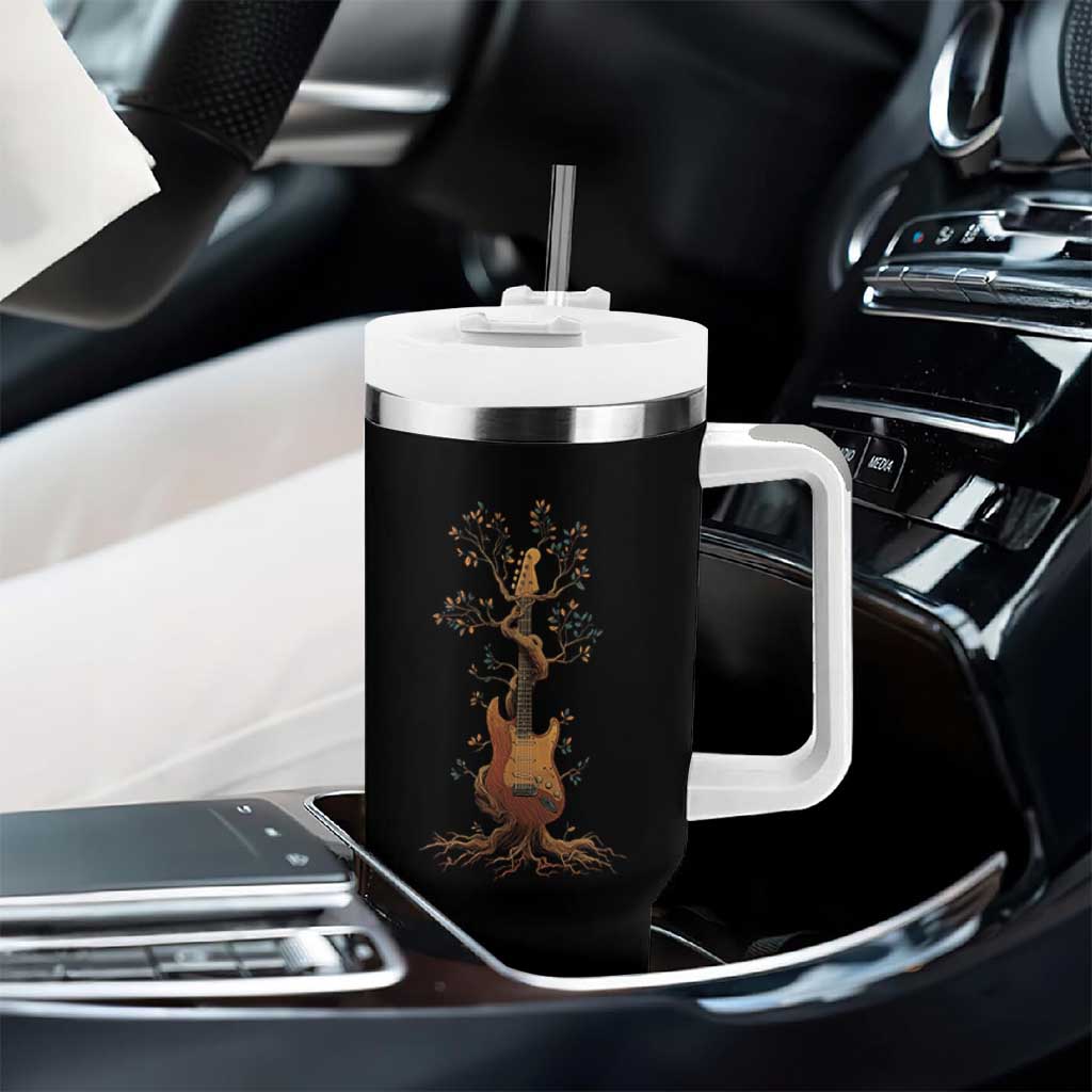 Nature Guitar Tree of Life Guitarist Artistic Roots Tumbler With Handle - Wonder Print Shop