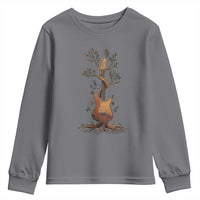 Nature Guitar Tree of Life Guitarist Artistic Roots Youth Sweatshirt - Wonder Print Shop