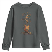 Nature Guitar Tree of Life Guitarist Artistic Roots Youth Sweatshirt - Wonder Print Shop