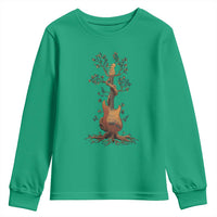 Nature Guitar Tree of Life Guitarist Artistic Roots Youth Sweatshirt - Wonder Print Shop