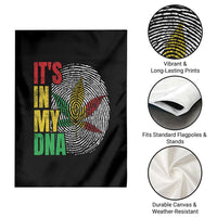 Funny Jamaica Rasta Cannabis Weed Garden Flag Its In My DNA - Wonder Print Shop