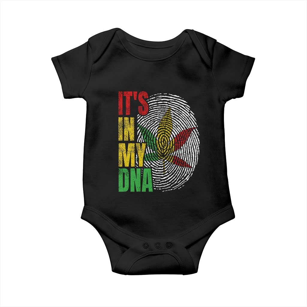 Funny Jamaica Rasta Cannabis Weed Baby Onesie Its In My DNA - Wonder Print Shop