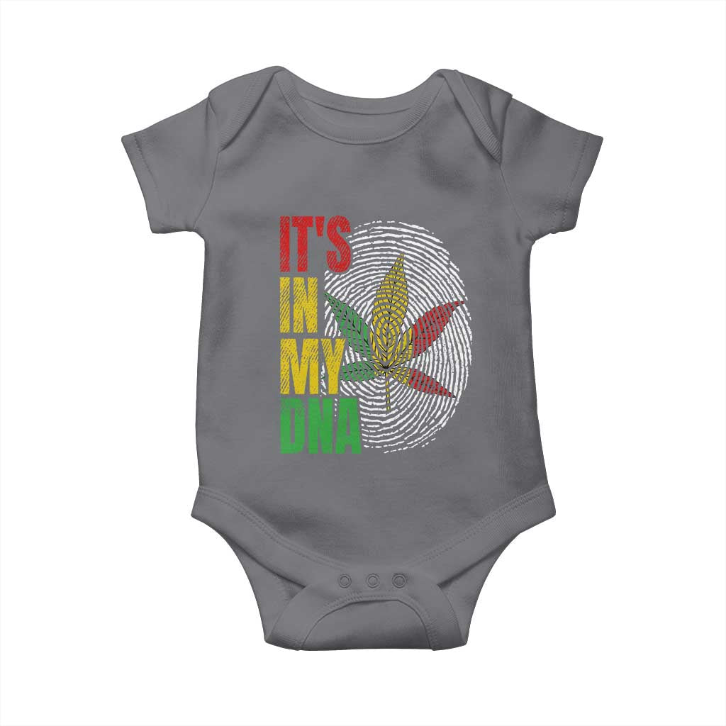 Funny Jamaica Rasta Cannabis Weed Baby Onesie Its In My DNA - Wonder Print Shop