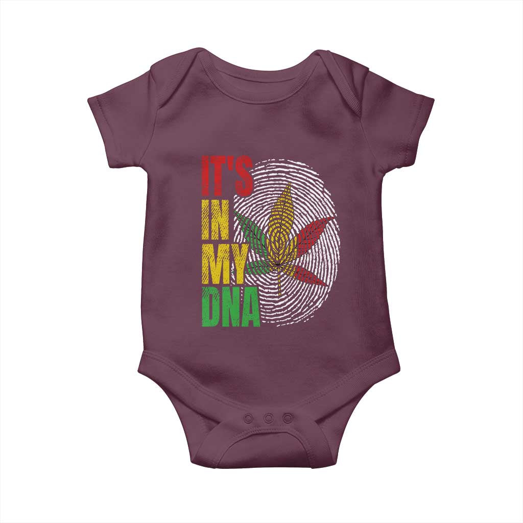 Funny Jamaica Rasta Cannabis Weed Baby Onesie Its In My DNA - Wonder Print Shop