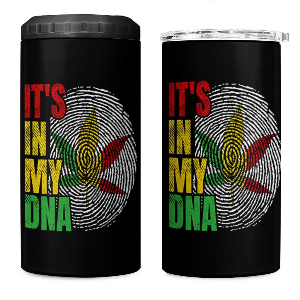 Funny Jamaica Rasta Cannabis Weed 4 in 1 Can Cooler Tumbler Its In My DNA - Wonder Print Shop