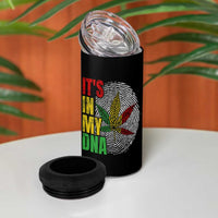 Funny Jamaica Rasta Cannabis Weed 4 in 1 Can Cooler Tumbler Its In My DNA - Wonder Print Shop