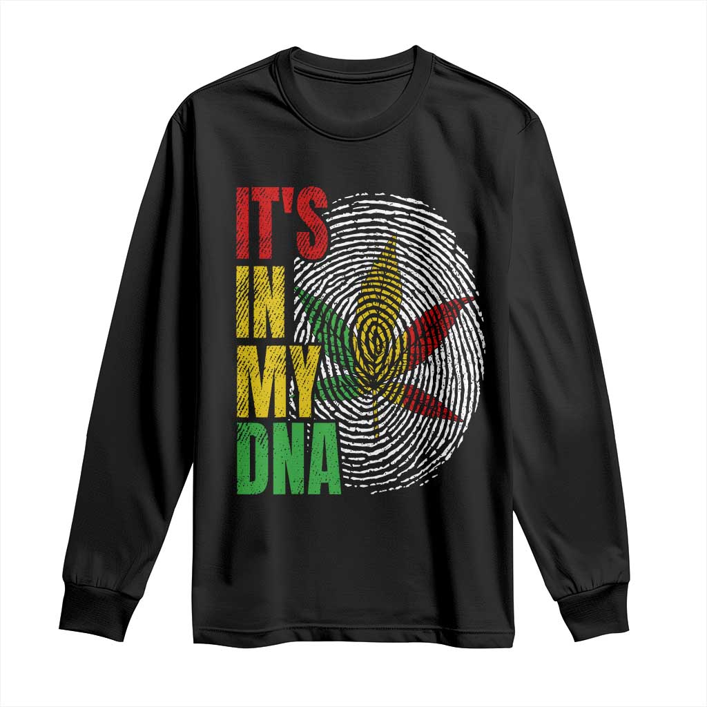 Funny Jamaica Rasta Cannabis Weed Long Sleeve Shirt Its In My DNA - Wonder Print Shop