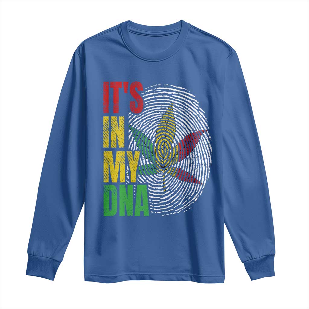 Funny Jamaica Rasta Cannabis Weed Long Sleeve Shirt Its In My DNA - Wonder Print Shop