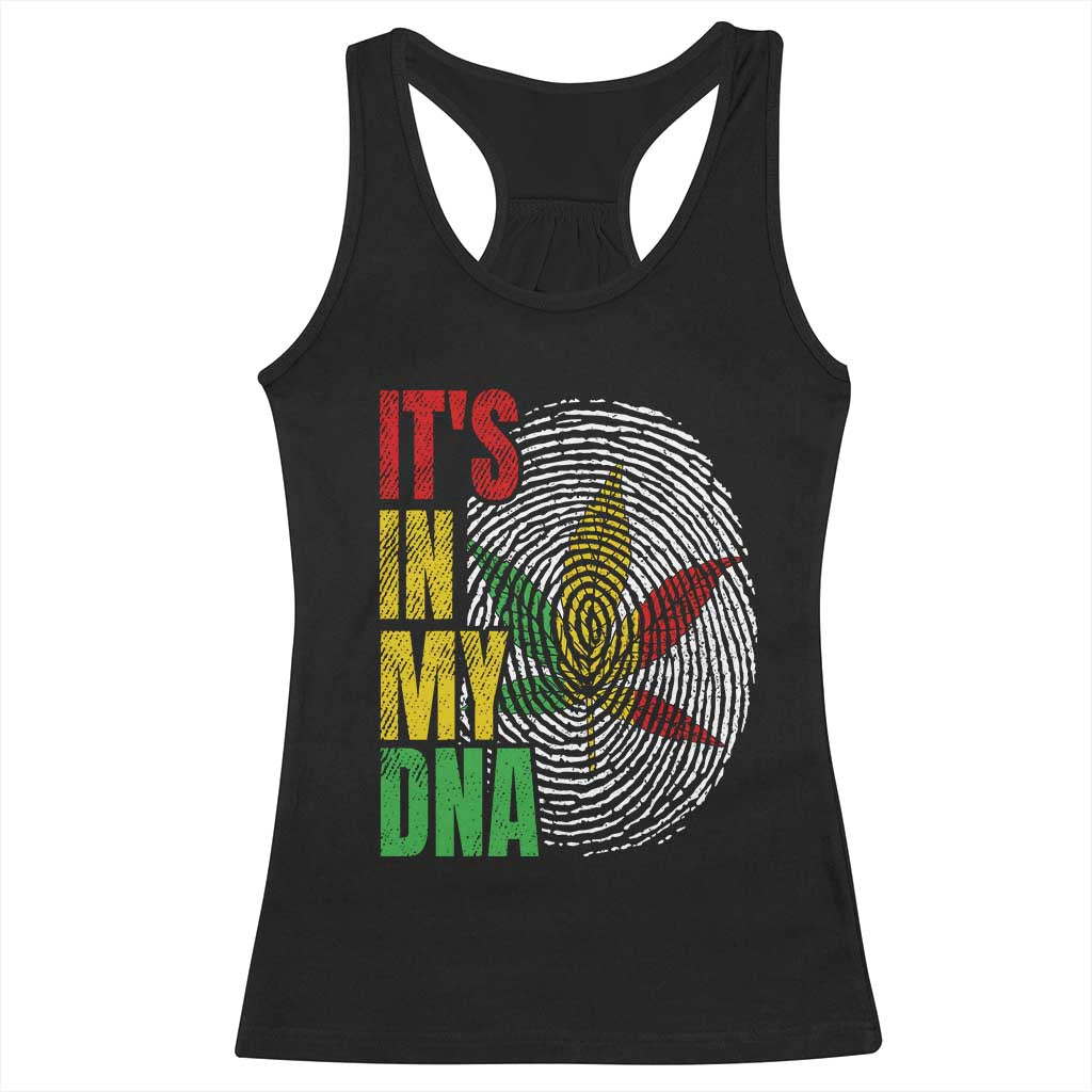 Funny Jamaica Rasta Cannabis Weed Racerback Tank Top Its In My DNA - Wonder Print Shop