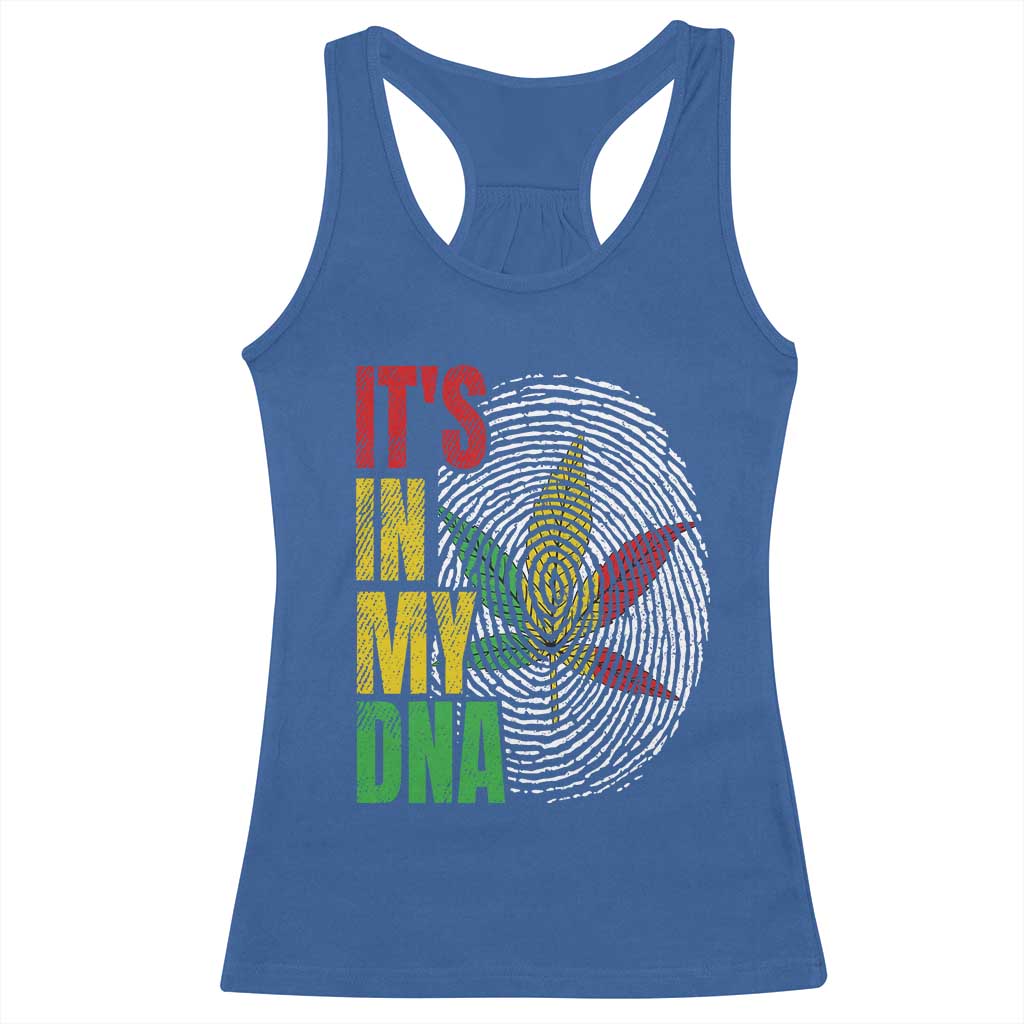 Funny Jamaica Rasta Cannabis Weed Racerback Tank Top Its In My DNA - Wonder Print Shop