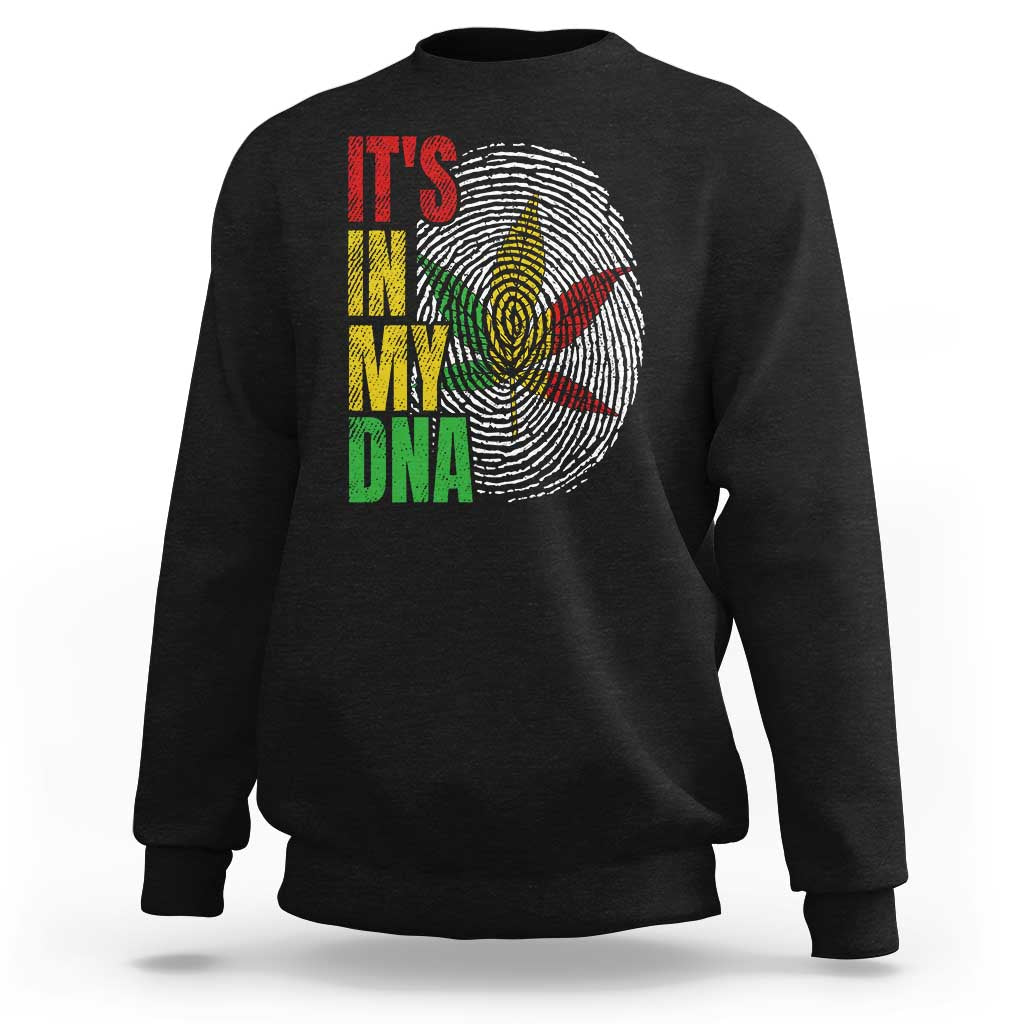 Funny Jamaica Rasta Cannabis Weed Sweatshirt Its In My DNA - Wonder Print Shop