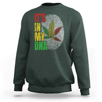 Funny Jamaica Rasta Cannabis Weed Sweatshirt Its In My DNA - Wonder Print Shop