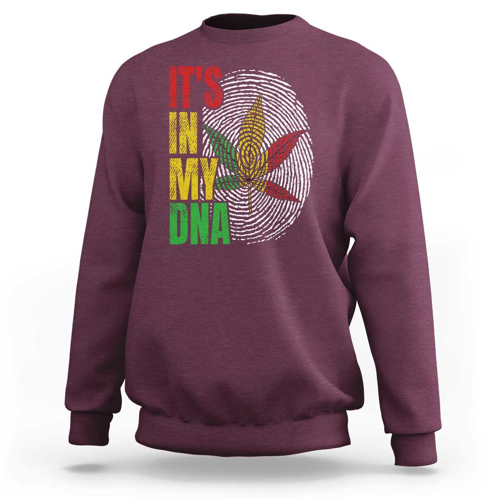 Funny Jamaica Rasta Cannabis Weed Sweatshirt Its In My DNA - Wonder Print Shop