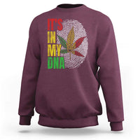 Funny Jamaica Rasta Cannabis Weed Sweatshirt Its In My DNA - Wonder Print Shop
