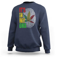 Funny Jamaica Rasta Cannabis Weed Sweatshirt Its In My DNA - Wonder Print Shop