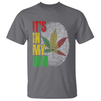 Funny Jamaica Rasta Cannabis Weed T Shirt Its In My DNA - Wonder Print Shop
