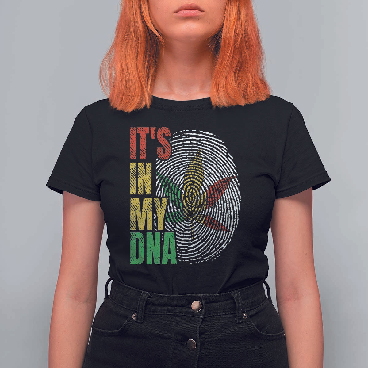 Funny Jamaica Rasta Cannabis Weed T Shirt For Women Its In My DNA - Wonder Print Shop