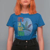 Funny Jamaica Rasta Cannabis Weed T Shirt For Women Its In My DNA - Wonder Print Shop