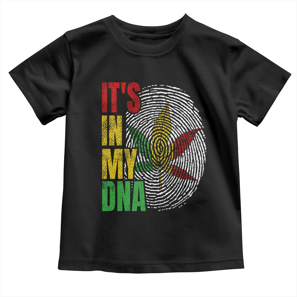 Funny Jamaica Rasta Cannabis Weed Toddler T Shirt Its In My DNA - Wonder Print Shop