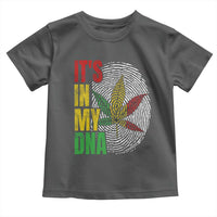 Funny Jamaica Rasta Cannabis Weed Toddler T Shirt Its In My DNA - Wonder Print Shop