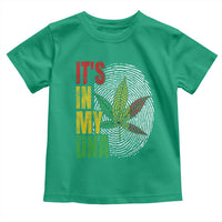 Funny Jamaica Rasta Cannabis Weed Toddler T Shirt Its In My DNA - Wonder Print Shop