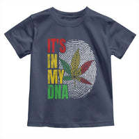 Funny Jamaica Rasta Cannabis Weed Toddler T Shirt Its In My DNA - Wonder Print Shop