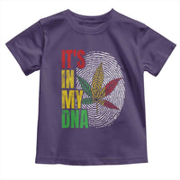Funny Jamaica Rasta Cannabis Weed Toddler T Shirt Its In My DNA - Wonder Print Shop