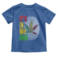 Funny Jamaica Rasta Cannabis Weed Toddler T Shirt Its In My DNA - Wonder Print Shop