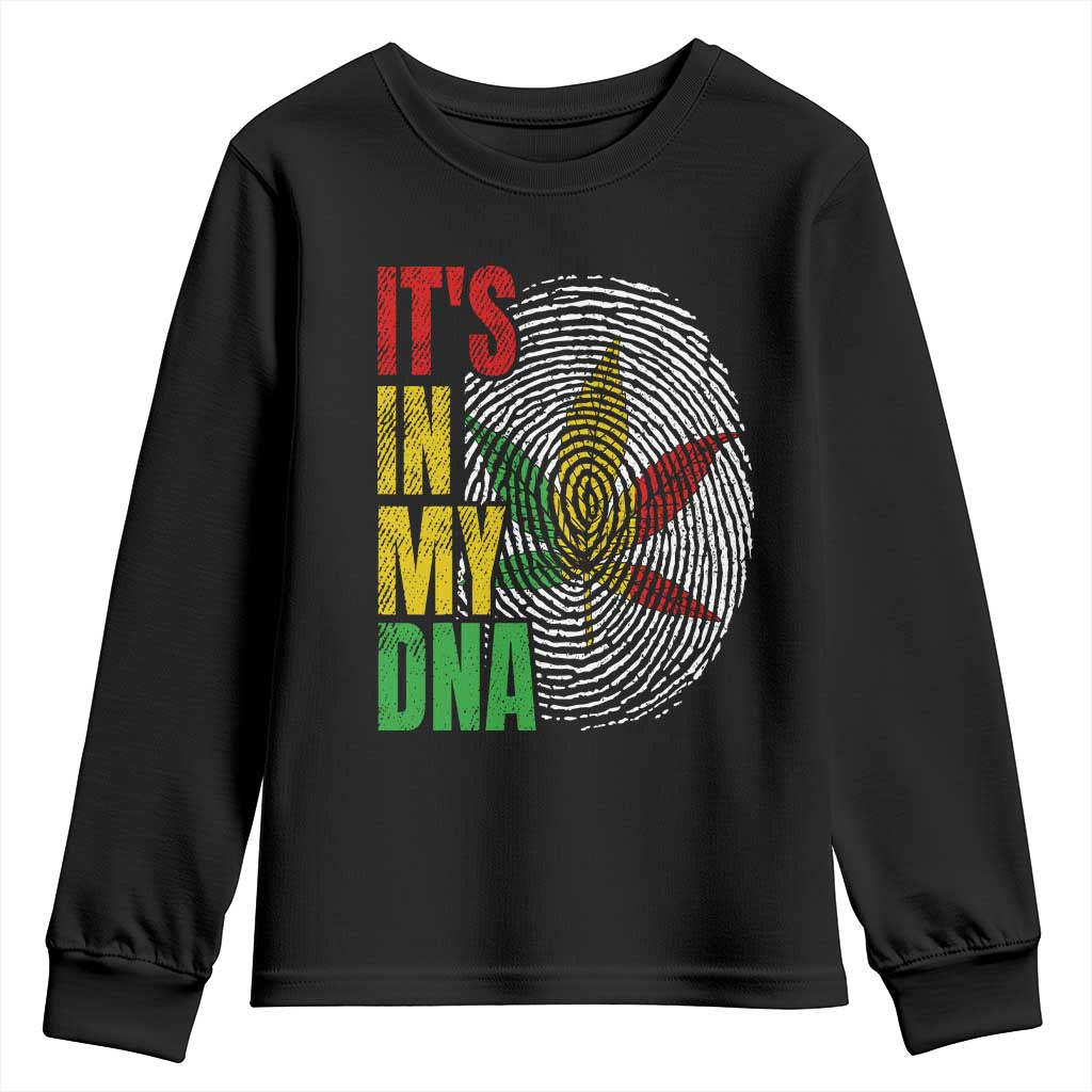 Funny Jamaica Rasta Cannabis Weed Youth Sweatshirt Its In My DNA - Wonder Print Shop
