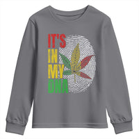Funny Jamaica Rasta Cannabis Weed Youth Sweatshirt Its In My DNA - Wonder Print Shop