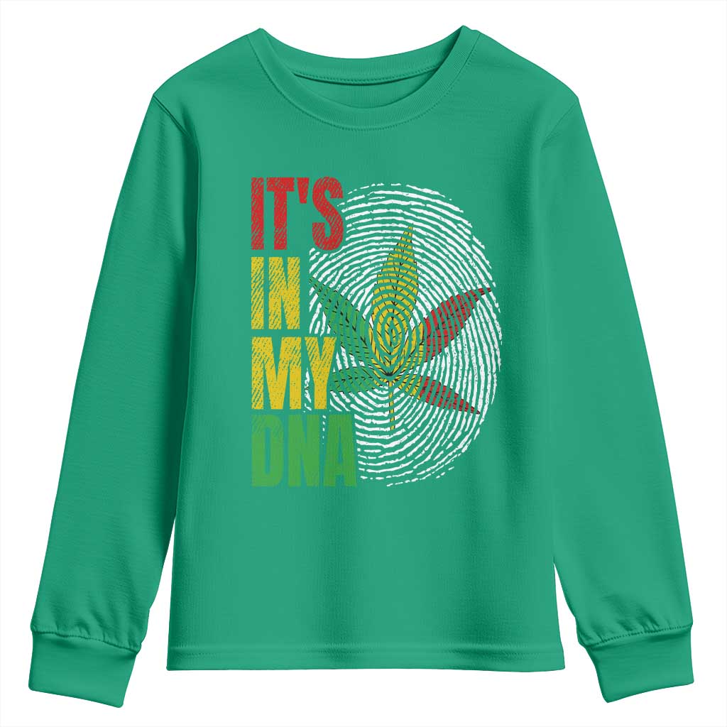 Funny Jamaica Rasta Cannabis Weed Youth Sweatshirt Its In My DNA - Wonder Print Shop