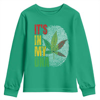 Funny Jamaica Rasta Cannabis Weed Youth Sweatshirt Its In My DNA - Wonder Print Shop
