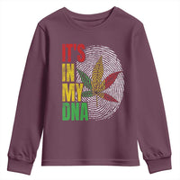 Funny Jamaica Rasta Cannabis Weed Youth Sweatshirt Its In My DNA - Wonder Print Shop