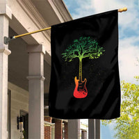 Reggae Music Guitar Rastafarian Roots Rasta Jamaican Garden Flag - Wonder Print Shop