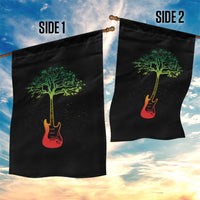 Reggae Music Guitar Rastafarian Roots Rasta Jamaican Garden Flag - Wonder Print Shop
