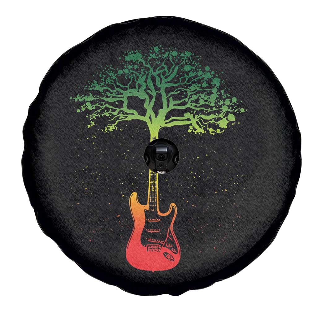 Reggae Music Guitar Rastafarian Roots Rasta Jamaican Spare Tire Cover - Wonder Print Shop