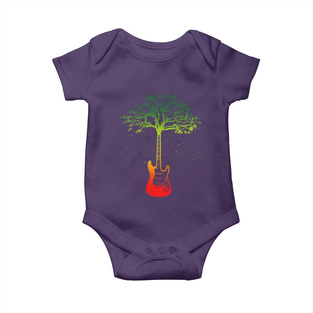 Reggae Music Guitar Rastafarian Roots Rasta Jamaican Baby Onesie - Wonder Print Shop